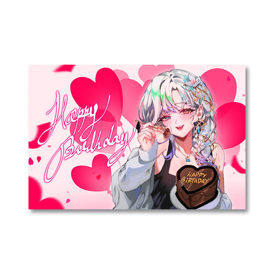 Ashie 2025 Birthday Poster - Pink