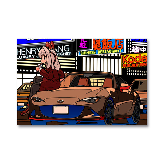 augidraws "Retro Drift" Poster