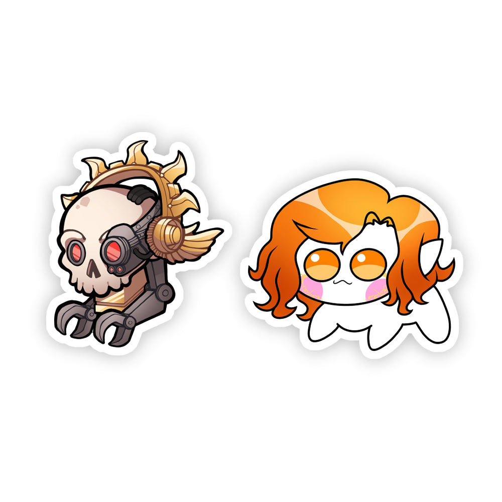 Aurelia Tempris "AureDoro and Skeleton" Sticker Pack