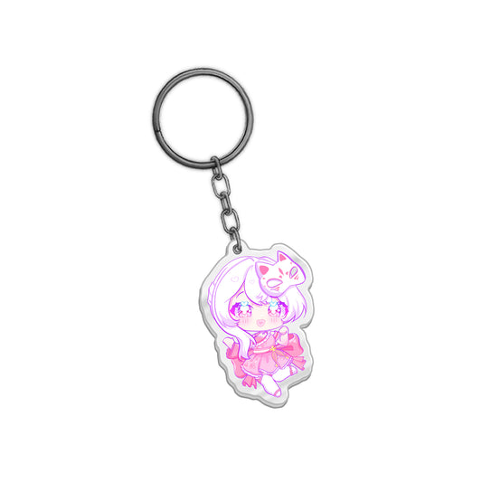AyumiLeeVT "Chibi in Cherry Blossoms" Keychain