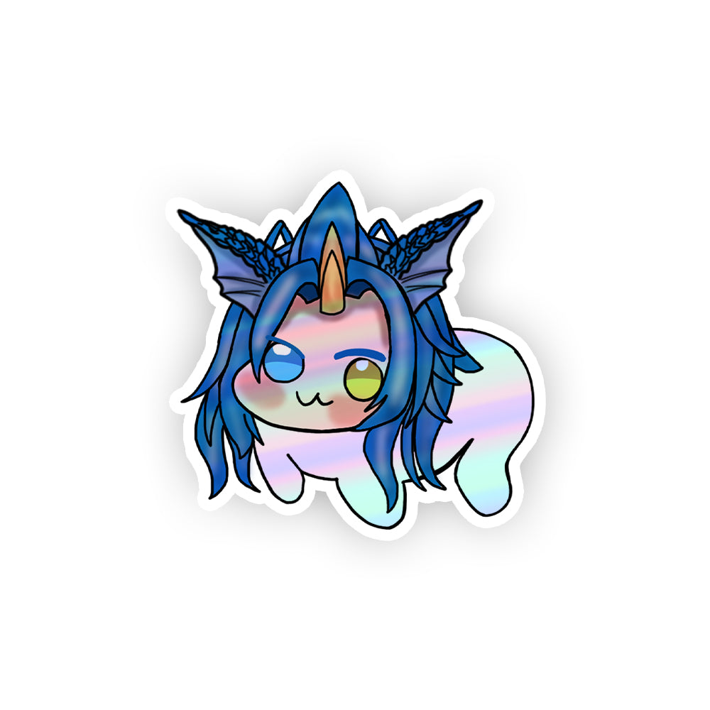 AzuratheAzureDragon Holographic Sticker Add On