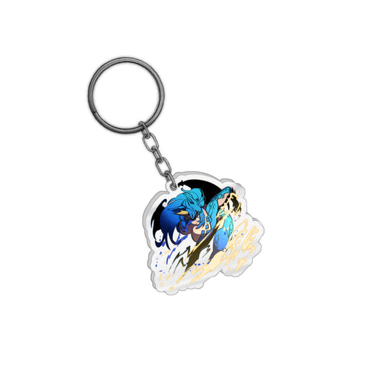 AzuratheAzureDragon Fighting Stance Keychain