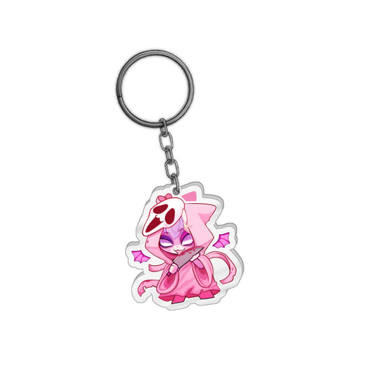 BarkMisoVT Dressed Up Keychain