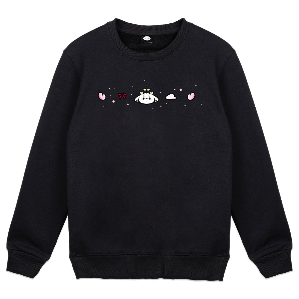 Tiraleafu Deer Skies Crewneck - Black