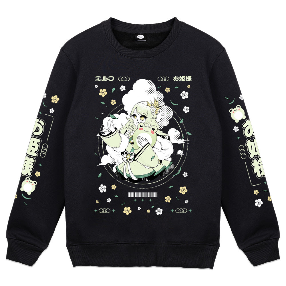 EllieKiddo Froggy Glade Crewneck