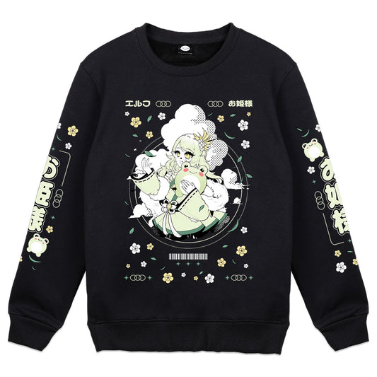 EllieKiddo Froggy Glade Crewneck