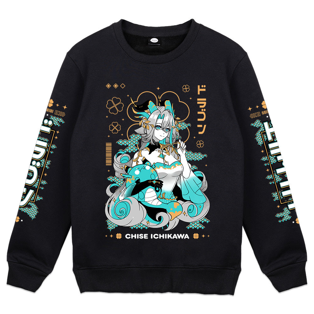 Chise Ichikawa Lucky Dragon Crewneck