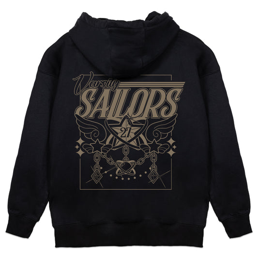 Vioncii Varsity Sailors Hoodie (Black/Olive)