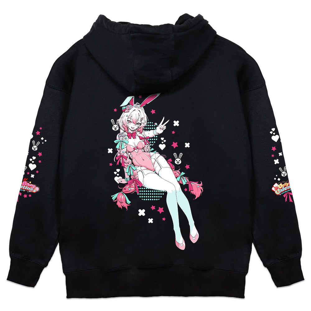 Hysteria.EVE "Very Bunny Valentine's" Hoodie - Black