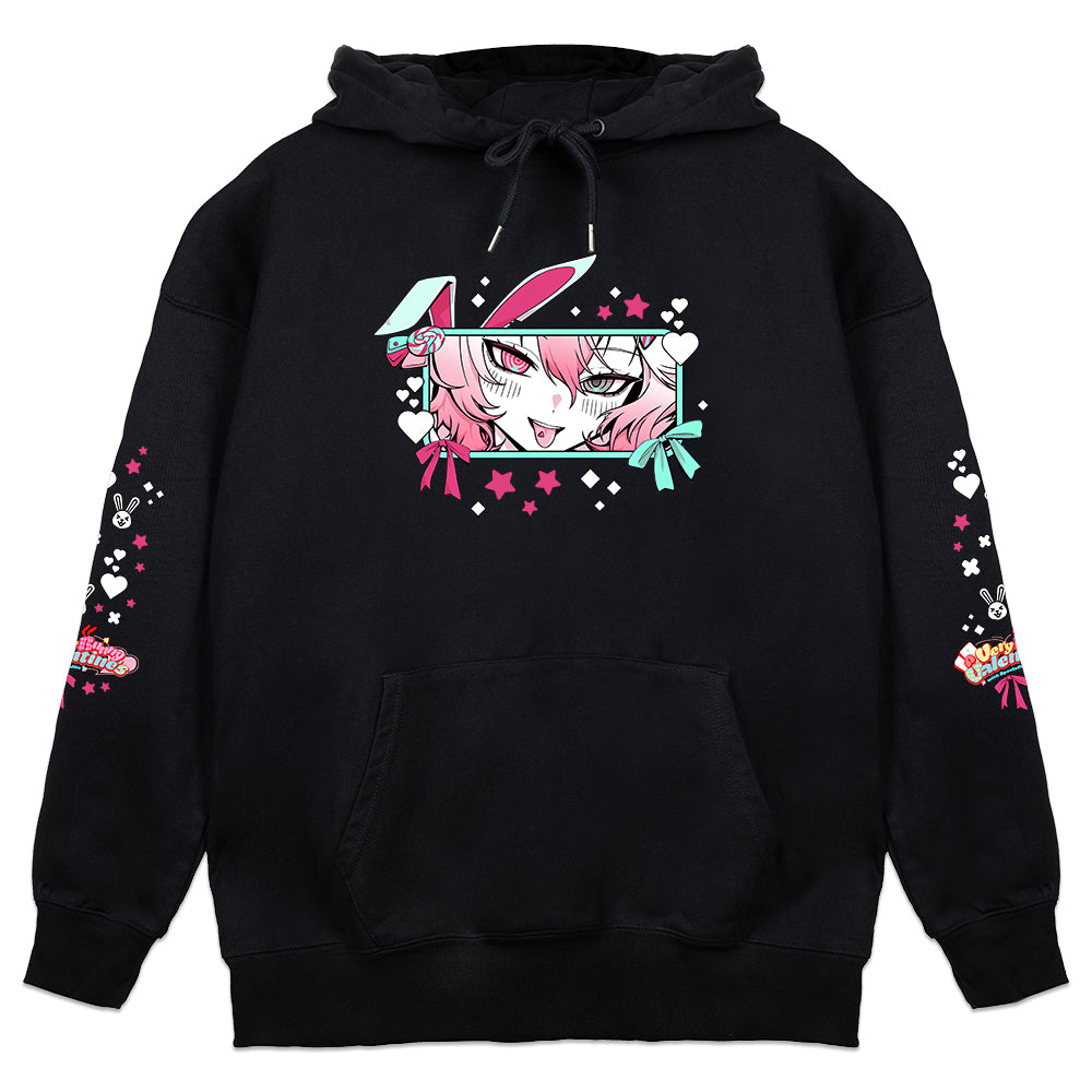 Hysteria.EVE "Very Bunny Valentine's" Hoodie - Black