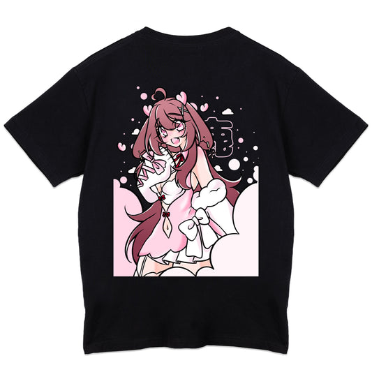 Tiraleafu Deer Skies T-Shirt - Black