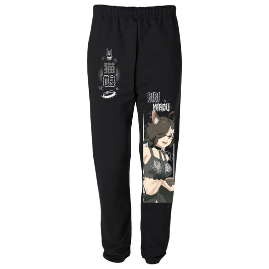 Riri Miaou Cat Metal Sweatpants