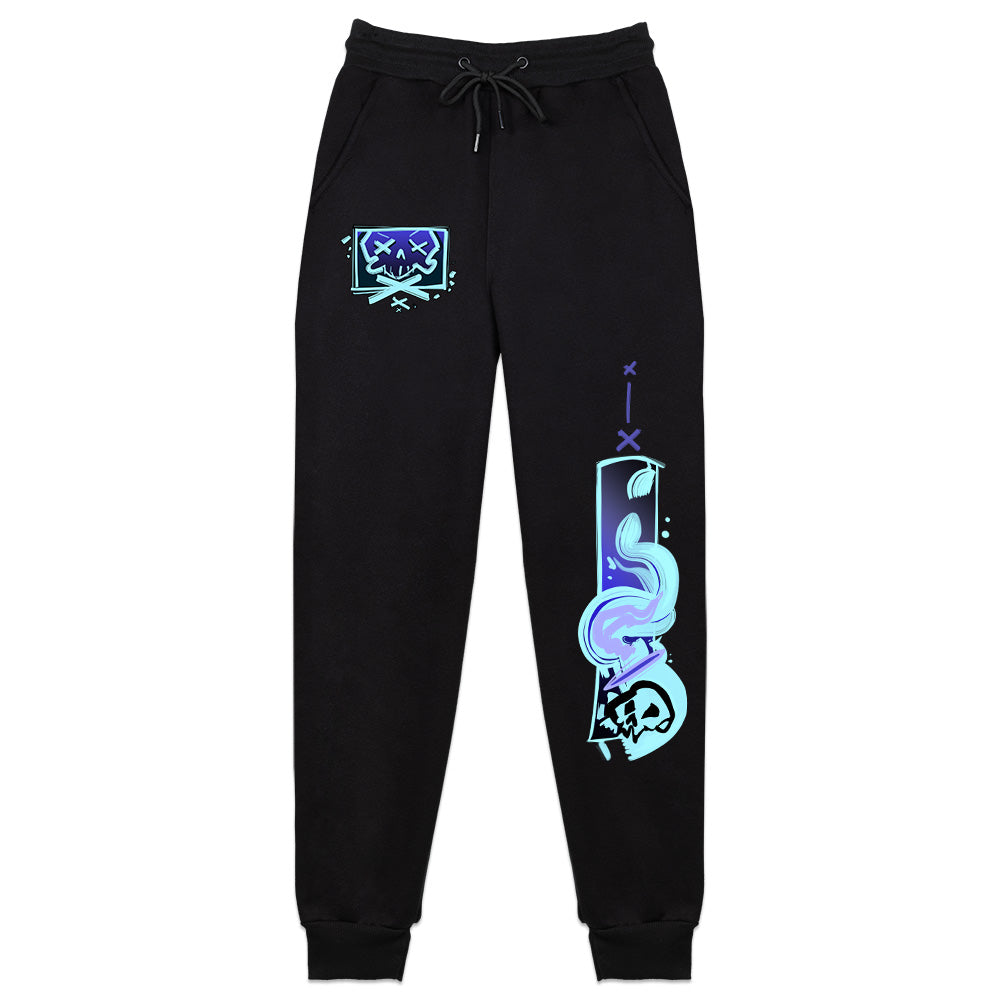 HonekoAo Smoking Skulls Sweatpants