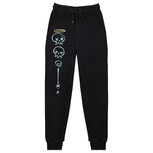 HonekoAo Skull and Bones Sweatpants