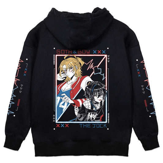 Goth Boy and the Jock Heartthrob Hoodie
