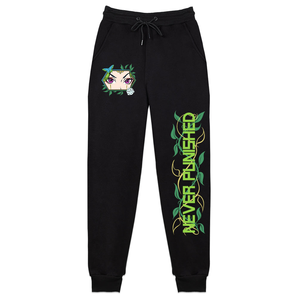 Gremlin Mae "Never Punished" Black Sweatpants