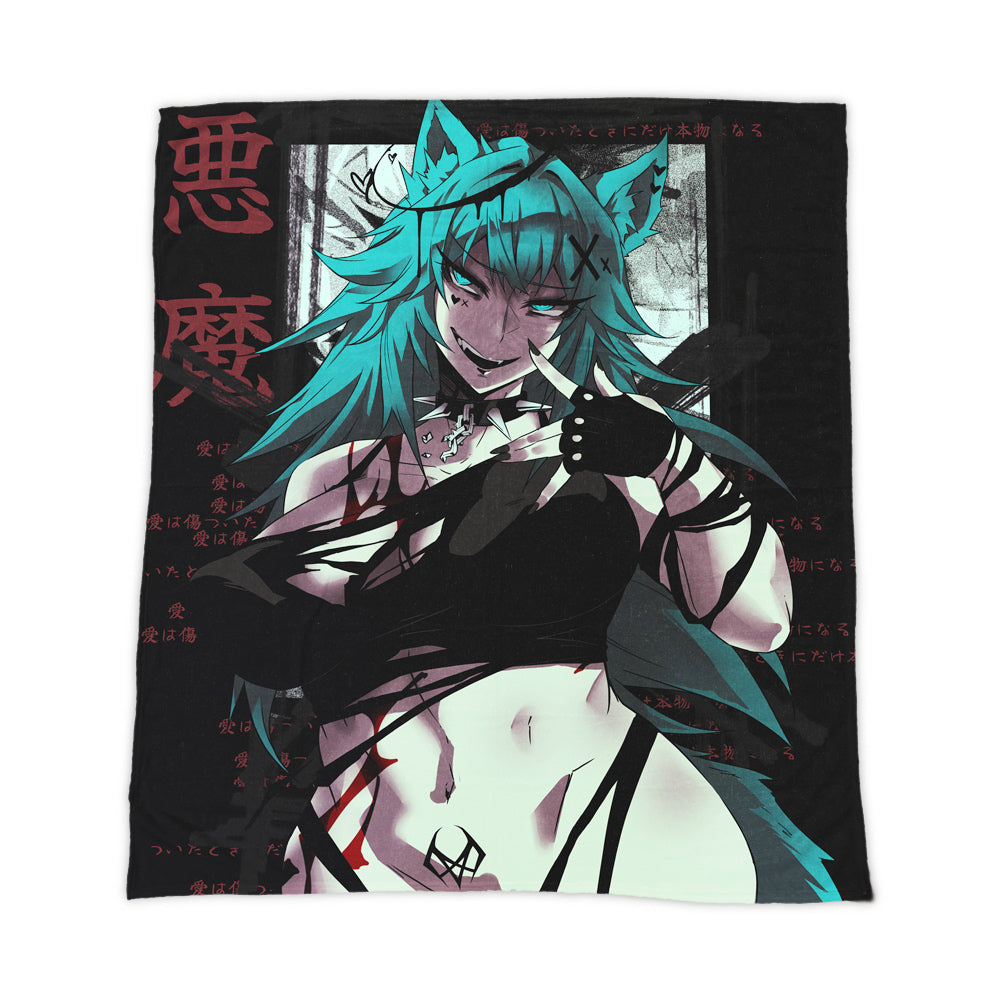 AkumaMikoVT Ominous Introductions Blanket