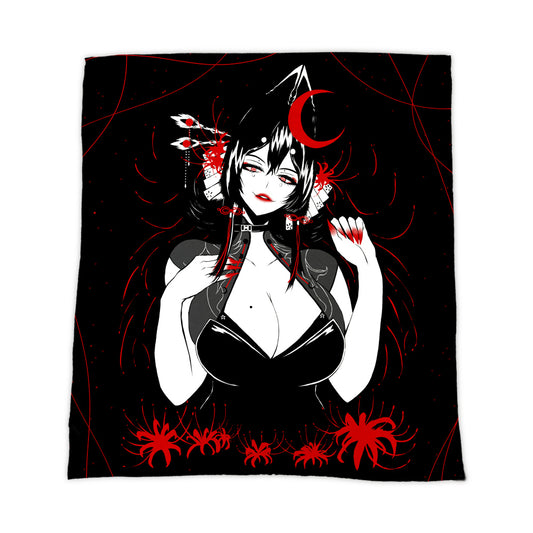 Auxxies Spider Lilies Blanket