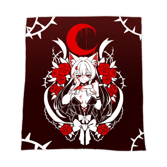 NicholeGoodnight Sinister Beauty Throw Blanket