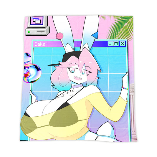 theycallhimcake Vaporwave Boy Throw Blanket