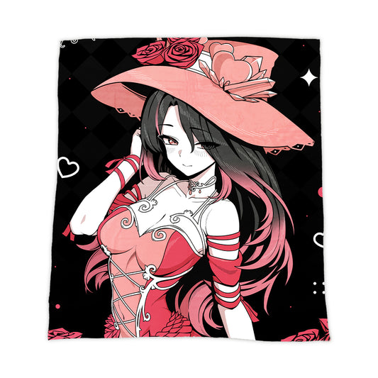 Ludmila Bellerose "Hearts and Thorns" Blanket