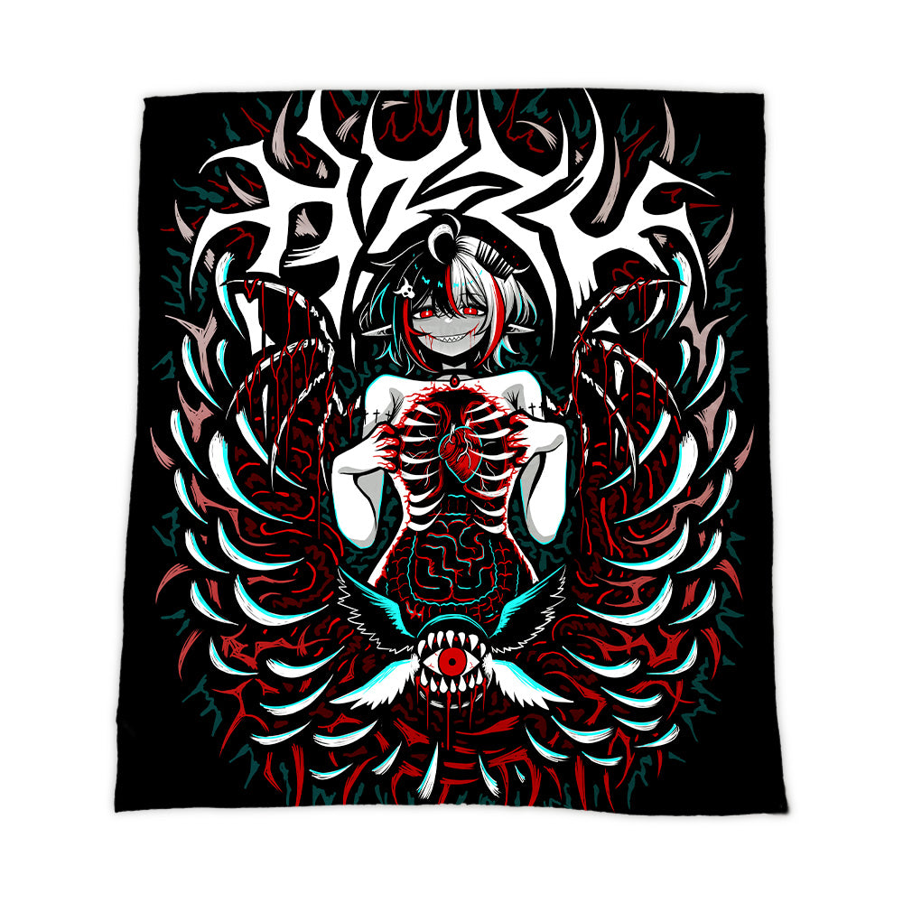 SinfulAzzy "Blood Heart" Blanket