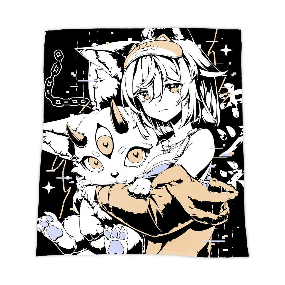 Kitsura Nines "Dubious Fox" Blanket