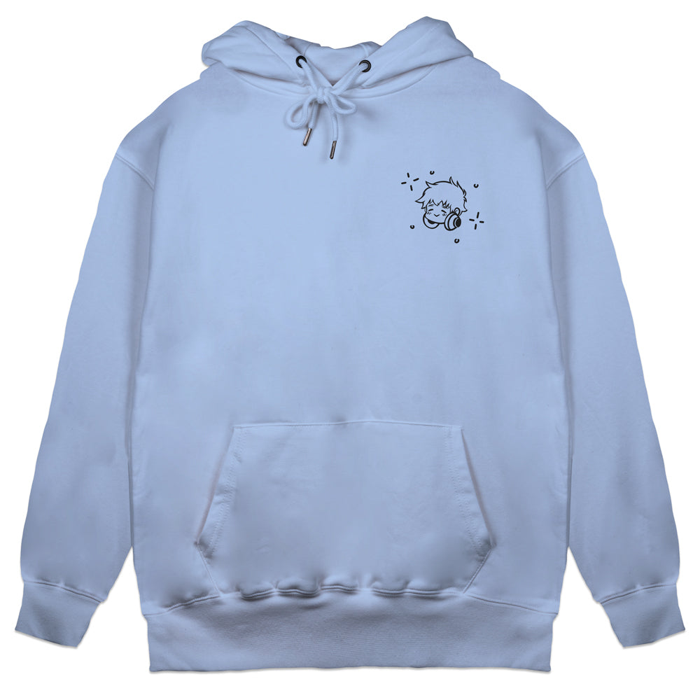 Itscoffeerun Keep It Running Light Blue Hoodie