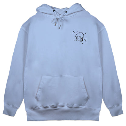 Itscoffeerun Keep It Running Light Blue Hoodie