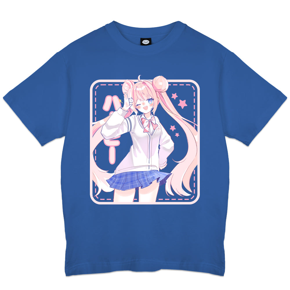 Bun_Mii Schoolgirl Blue T-Shirt