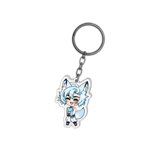 BraveOkami Awooo Love Keychain