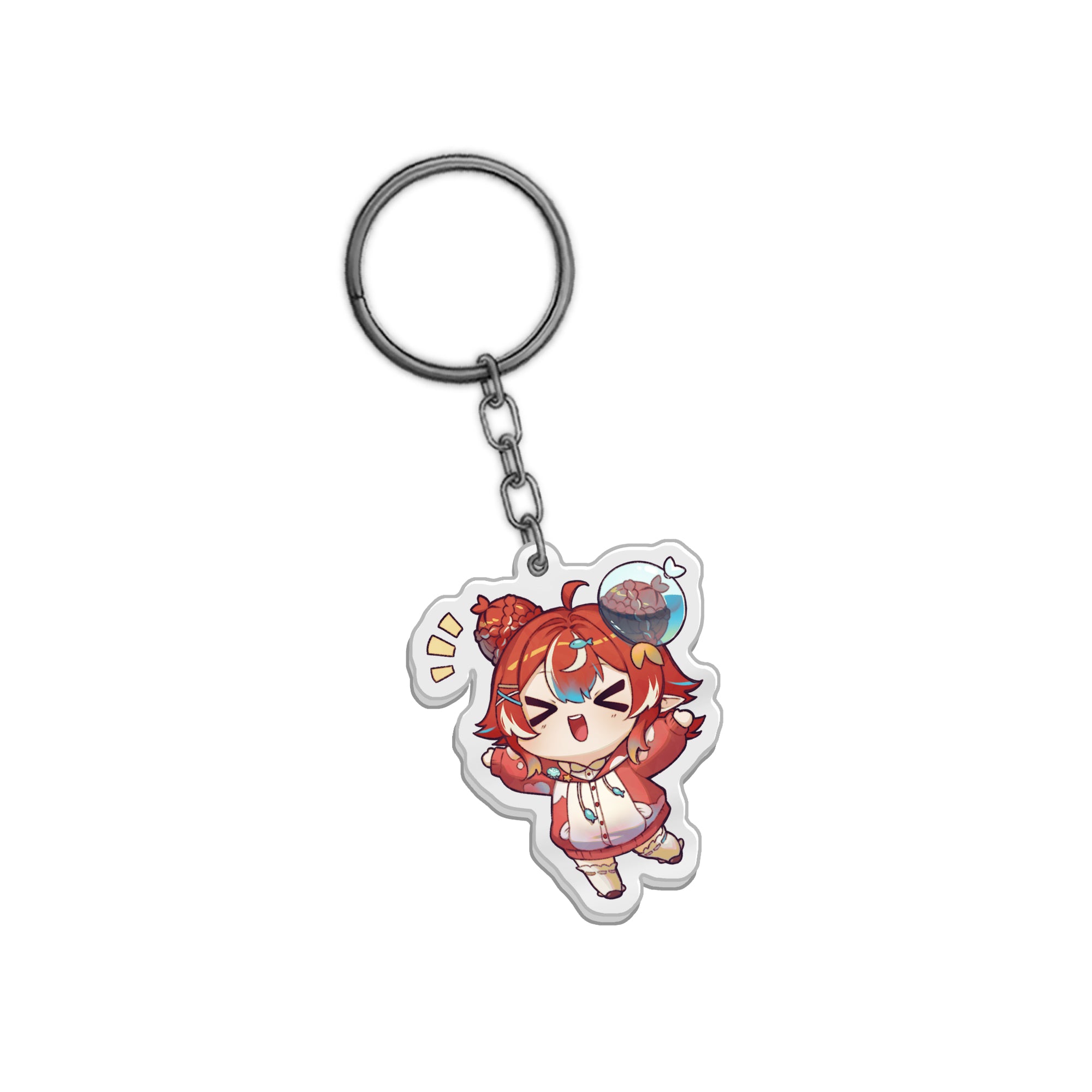 Bubulle_Cafishius Subathon Chibi Keychain – UwU Market
