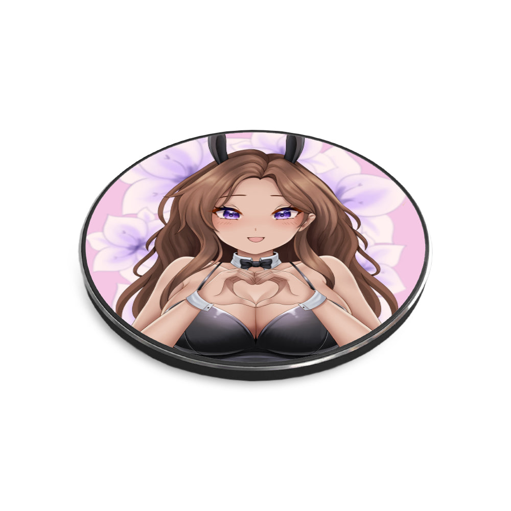 BunnyWinterLily Pink Bunnysuit wireless charger