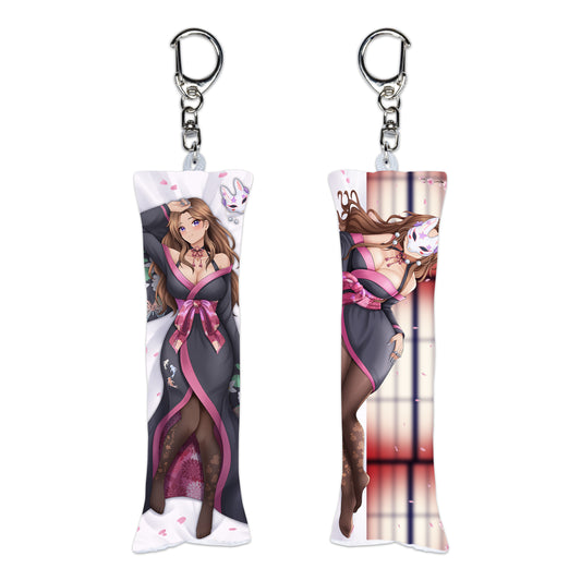 BunnyWinterLily Kimono Dakimakura Keychain