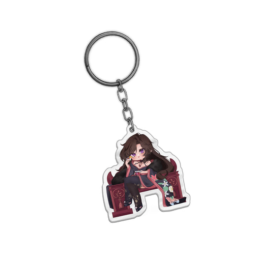 BunnyWinterLily Teatime Keychain