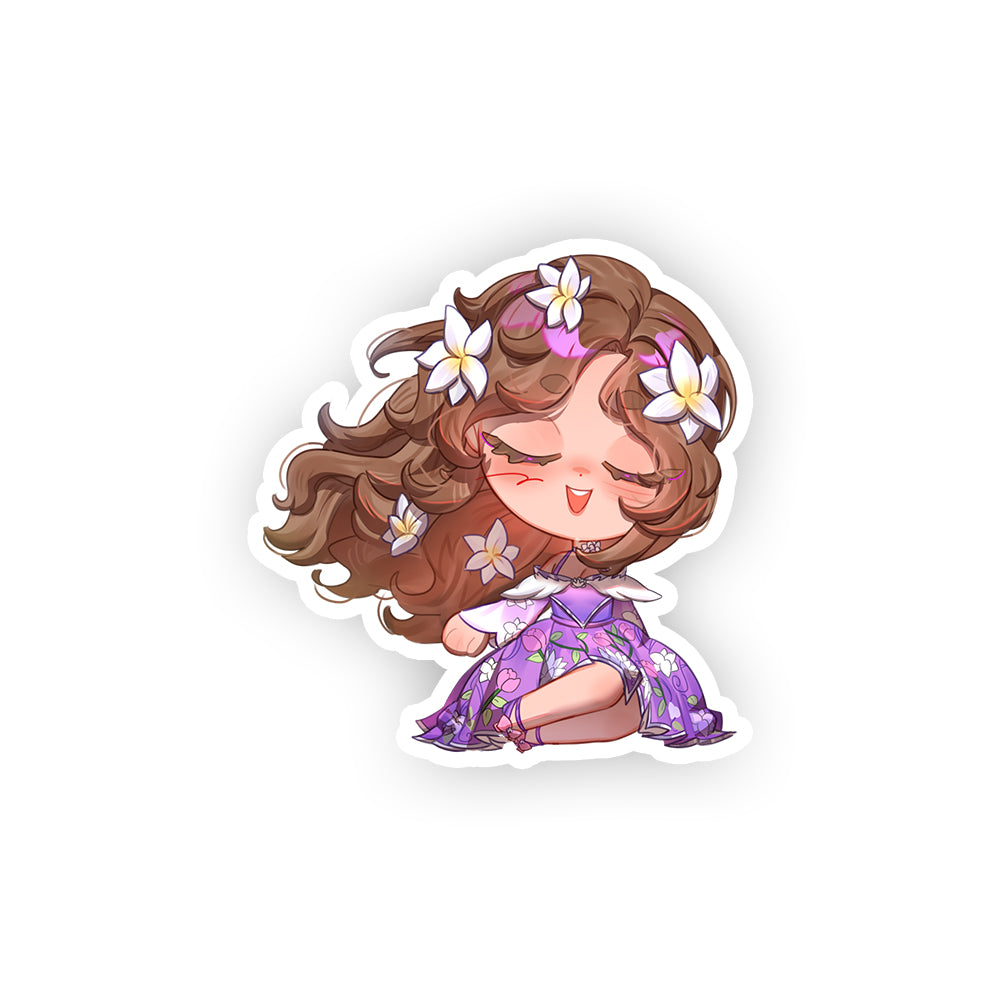 BunnyWinterLily Peaceful Sticker