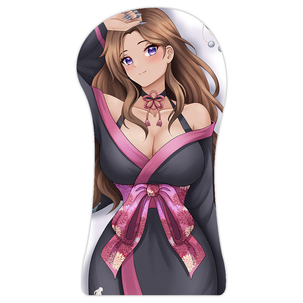 BunnyWinterLily Kimono XL 3D mousepad