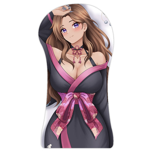 BunnyWinterLily Kimono XL 3D mousepad