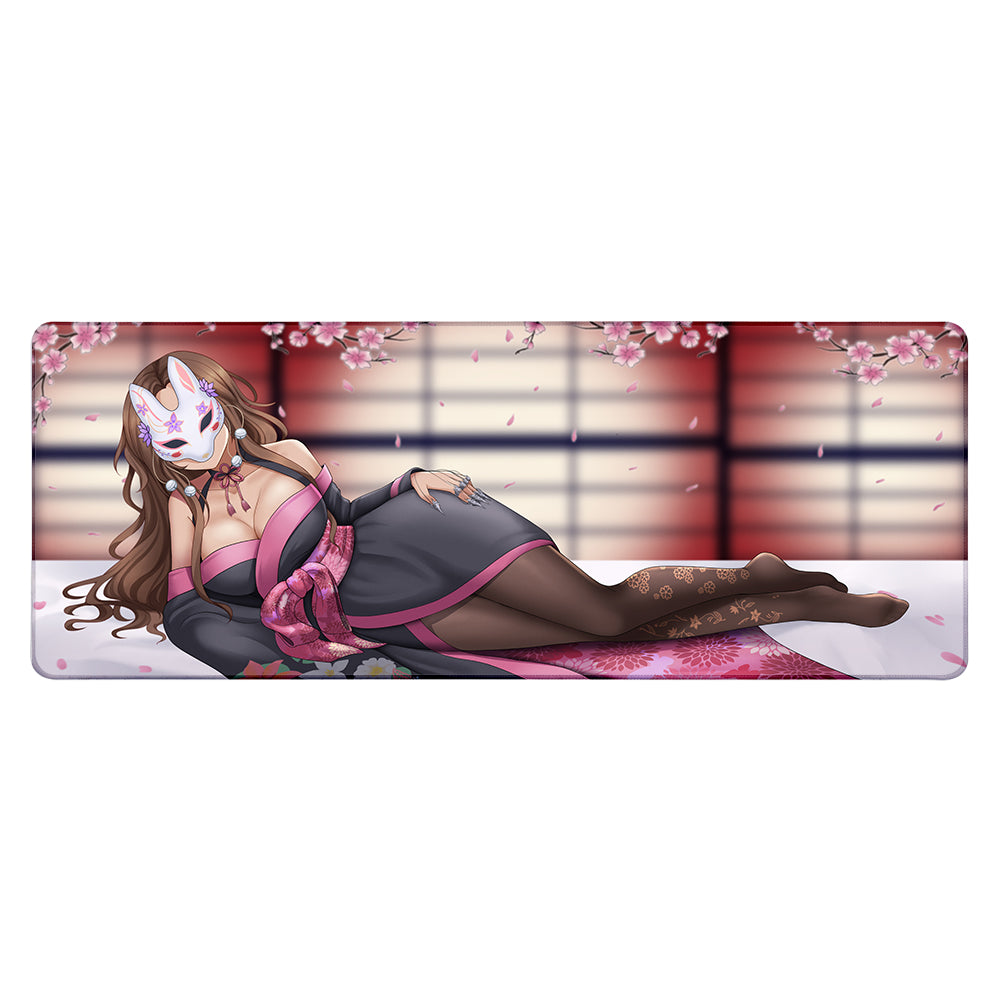BunnyWinterLily Kimono XL Mousepad