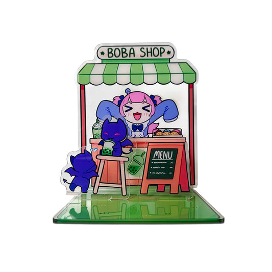 Camimi Matcha Boba Shop Multilayer Standee