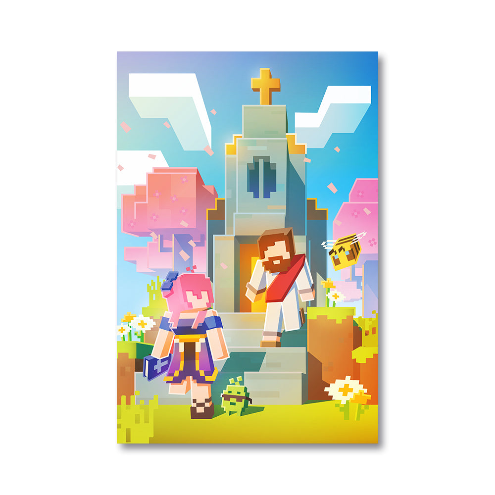 Celestium 'I Met Jesus on Minecraft' Poster