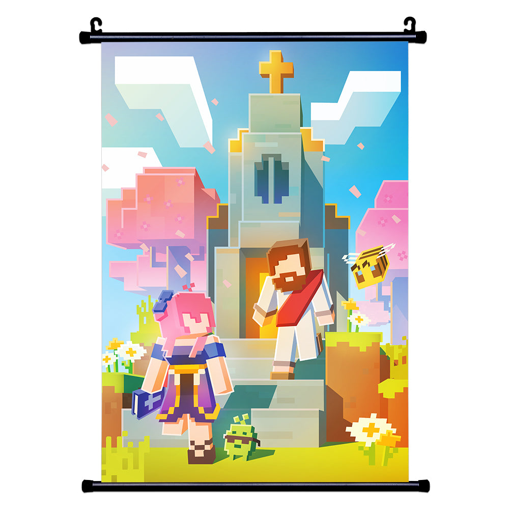Celestium 'I Met Jesus on Minecraft' Wall Scroll