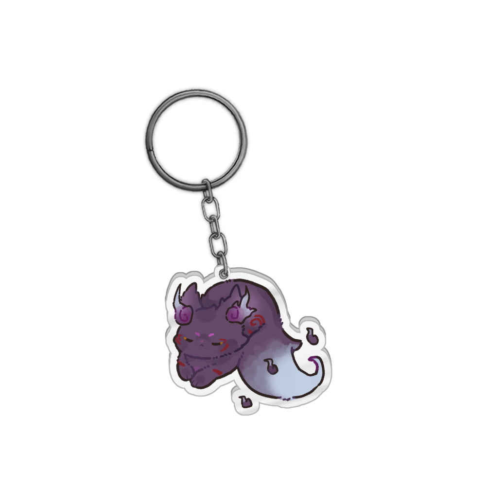 ChibiOkamiVT Sleepy Keychain