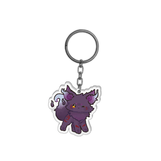 ChibiOkamiVT Winking Keychain