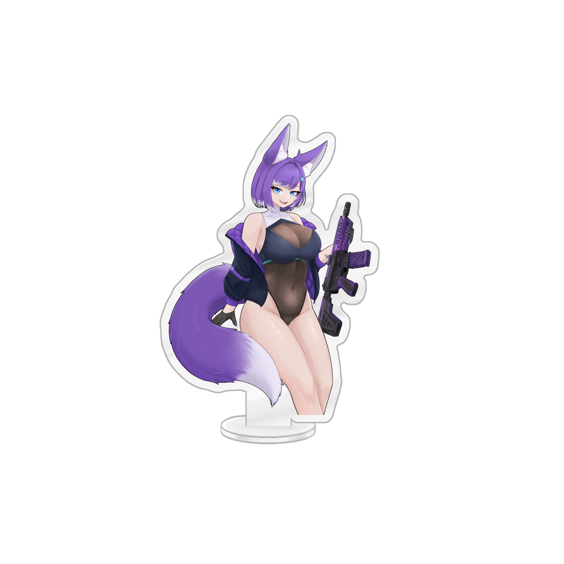 ChilledVT "Fox & Firearm" Acrylic Standee