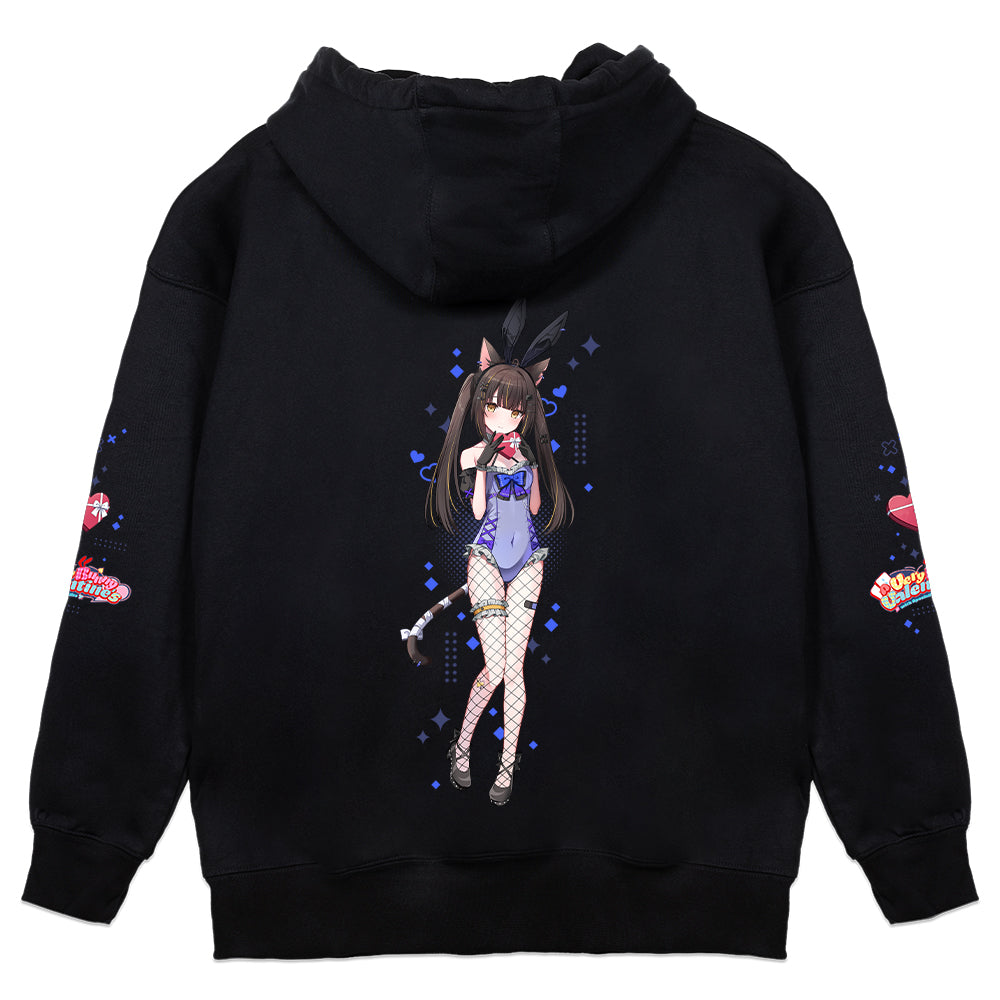 Miu Akumiya "Very Bunny Valentine's" Hoodie - Black