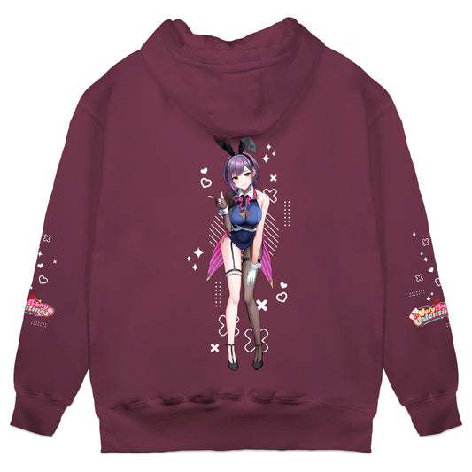 Victoria Valerie "Very Bunny Valentine's" Hoodie - Dark Pink