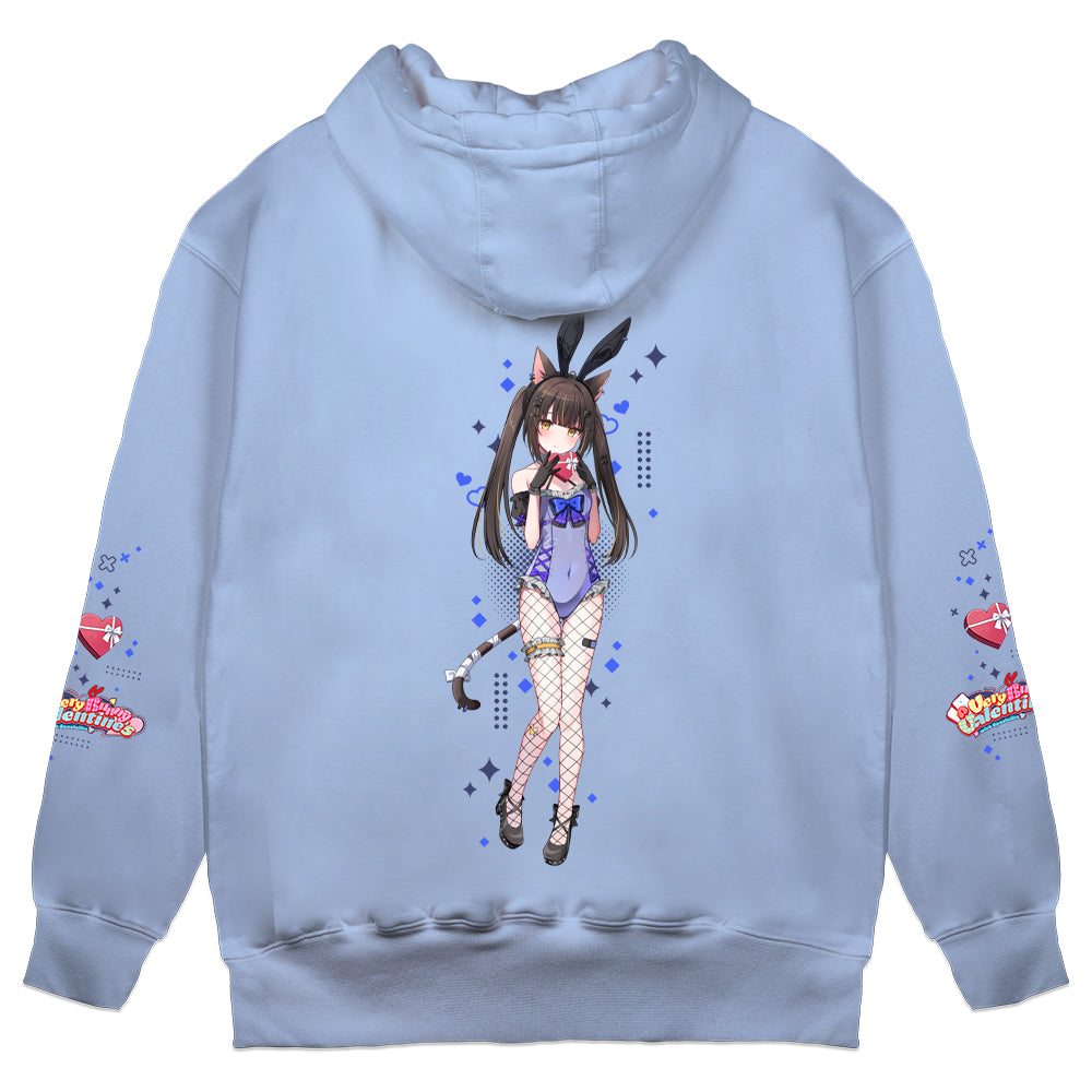 Miu Akumiya "Very Bunny Valentine's" Hoodie - Light Blue