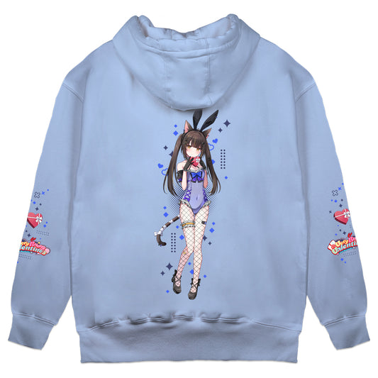 Miu Akumiya "Very Bunny Valentine's" Hoodie - Light Blue