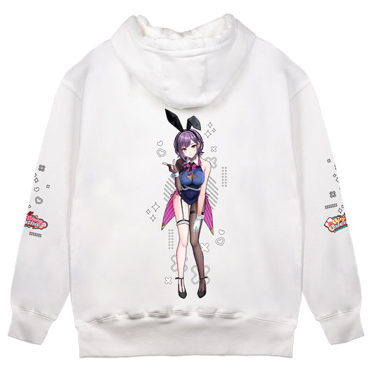 Victoria Valerie "Very Bunny Valentine's" Hoodie - White